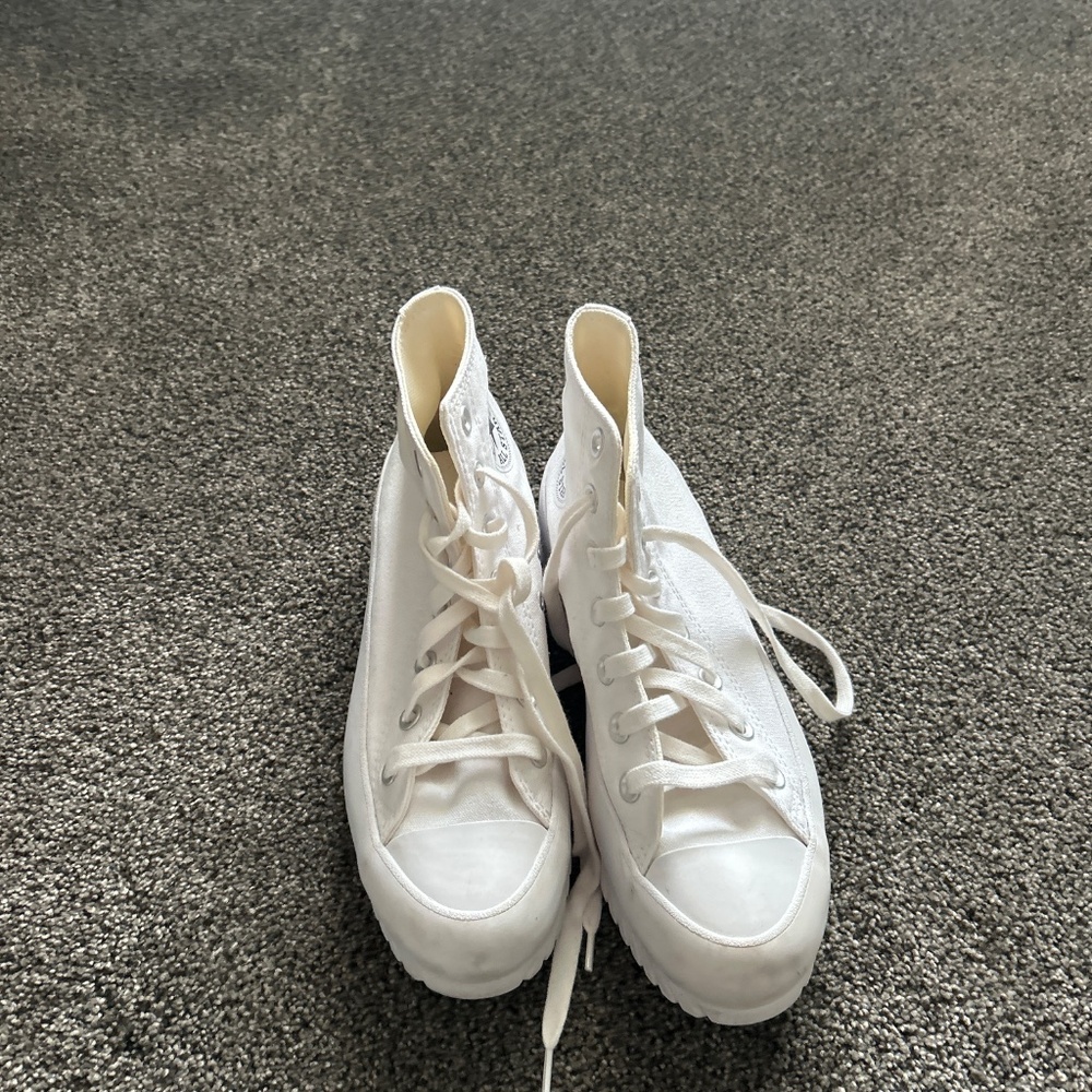 White Platform Converse - image 3